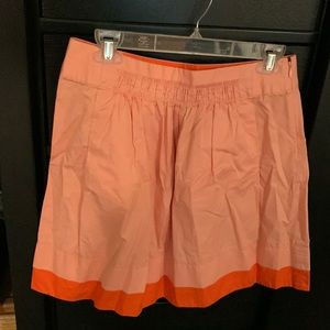 Orange J. Crew Skirt w/Pockets